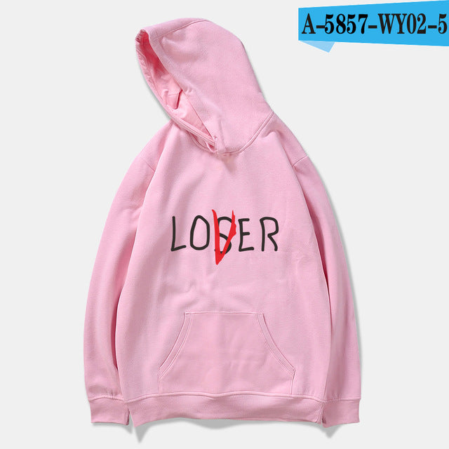 Movie It Losers Club Hoodies Men/Women Harajuku Loser Lover It Inspired Hoodie Sweatshirt Casual Pullover Jacket Coat Oversize