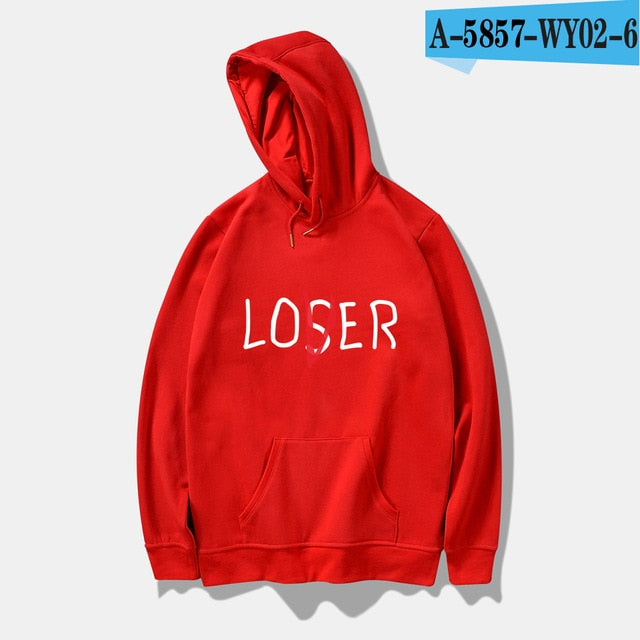 Movie It Losers Club Hoodies Men/Women Harajuku Loser Lover It Inspired Hoodie Sweatshirt Casual Pullover Jacket Coat Oversize