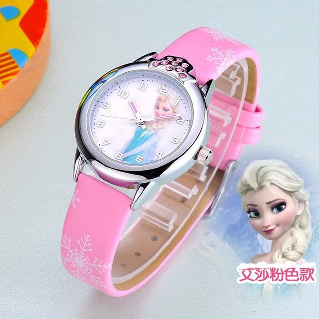 Kids Watches Girls 2019 New Relojes Cartoon Children Watch Princess Watches Fashion Kids Cute Rubber Leather Quartz Watch Gifts