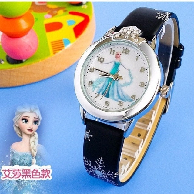 Kids Watches Girls 2019 New Relojes Cartoon Children Watch Princess Watches Fashion Kids Cute Rubber Leather Quartz Watch Gifts