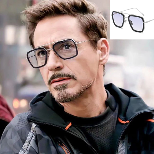 New Fashion Sunglasses Avengers Tony Stark  Brand Design Classic Flying Style Sunglasses Avengers UV400 Gafas De Sol