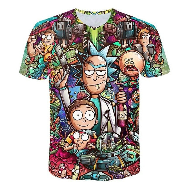 BIAOLUN 2019 Rick and Morty Jumper Fashion 3D Hoodies Creative Harajuku Galaxy Printing Casual Hoody Funny Sweatshirt Size S-6XL