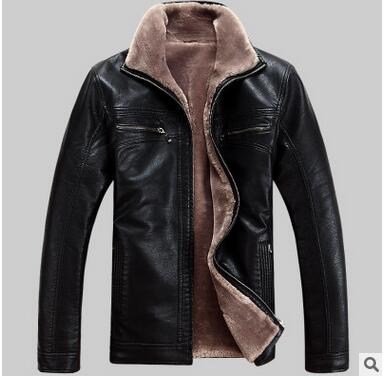 2018 New Men Genuine Leather Coat sheepskin men's short Jacket leather winter jackets mens Free Shipping Plus Size M-5XL