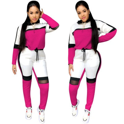 2019 autumn winter women long-sleeved sweater top joggers pants suit two pieces set fashion sportswear tracksuit outfit