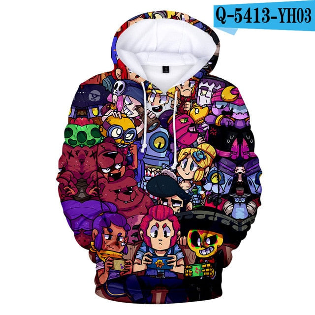 2 To 12 Years Kids Hoodies Shooting Game 3d Printed Hoodie Sweatshirt boys girls Harajuku Long Sleeve Jacket Coat Teen Clothes