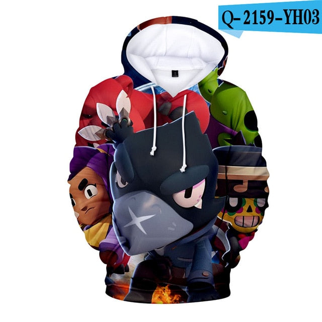 2 To 12 Years Kids Hoodies Shooting Game 3d Printed Hoodie Sweatshirt boys girls Harajuku Long Sleeve Jacket Coat Teen Clothes