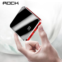 ROCK Power Bank 20000mAh Fast Charger Portable External Battery Pack Batteries Powerbank for Samsung Xiaomi Smart Phone