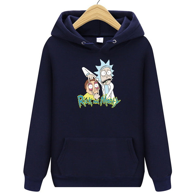 2019 new Rick Morty hoodie men's skateboard Rick Morty cotton hooded sweatshirt men's and women's hooded pullover