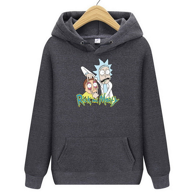 2019 new Rick Morty hoodie men's skateboard Rick Morty cotton hooded sweatshirt men's and women's hooded pullover