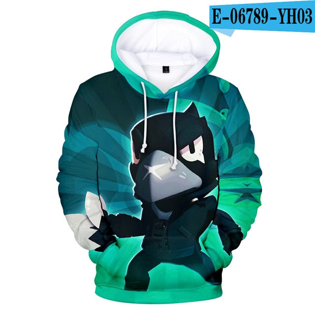 2 To 12 Years Kids Hoodies Shooting Game 3d Printed Hoodie Sweatshirt boys girls Harajuku Long Sleeve Jacket Coat Teen Clothes