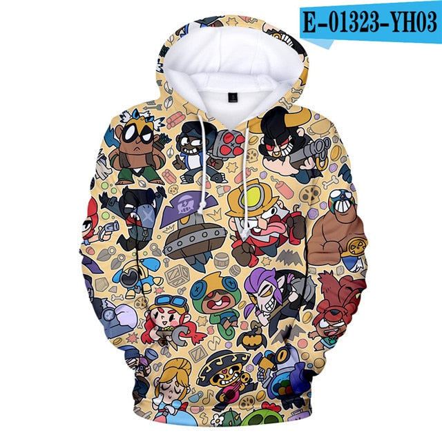 2 To 12 Years Kids Hoodies Shooting Game 3d Printed Hoodie Sweatshirt boys girls Harajuku Long Sleeve Jacket Coat Teen Clothes