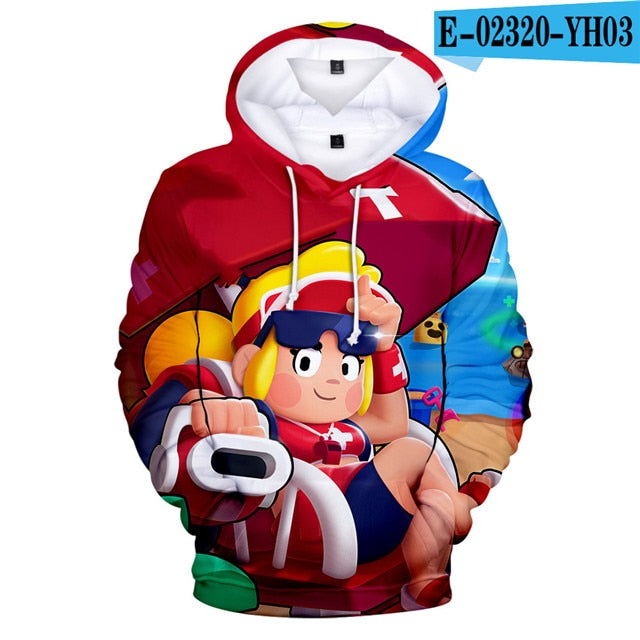 2 To 12 Years Kids Hoodies Shooting Game 3d Printed Hoodie Sweatshirt boys girls Harajuku Long Sleeve Jacket Coat Teen Clothes