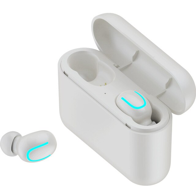 Bluetooth 5.0 Earphone HBQ Q32 TWS True Wireless Head phone Mini Headset Handsfree Sport Stereo Bass Earbuds with Charging Box