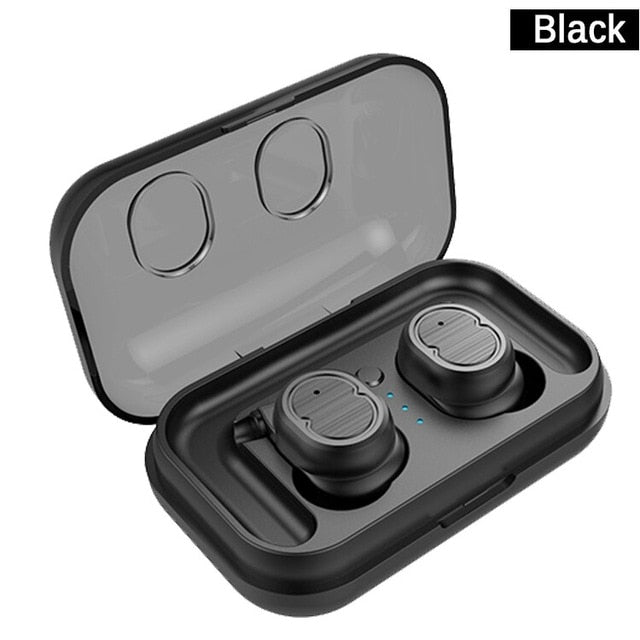 QCR T8 Wireless Earphone TWS Sport Bluetooth V5.0 Headset Touch Control True Earbuds Bass 6D Stereo Head-free IPX5 Waterproof