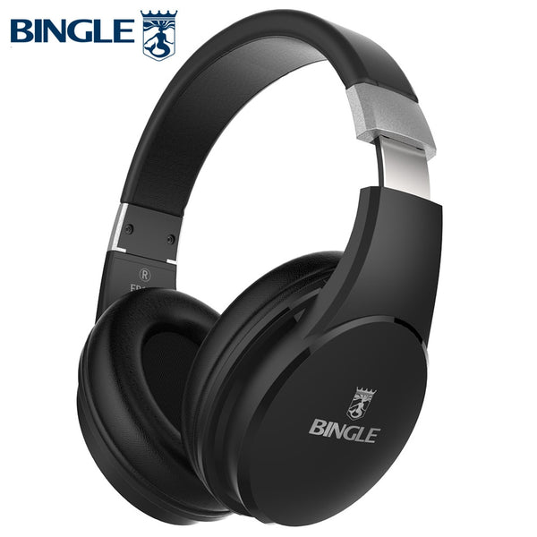 Bingle Fb110 Deep Bass 3D Surround Stereo Overear BT Head Phone Wireless Bluetooth Headset Headphone With Microphone 3.5MM Audio